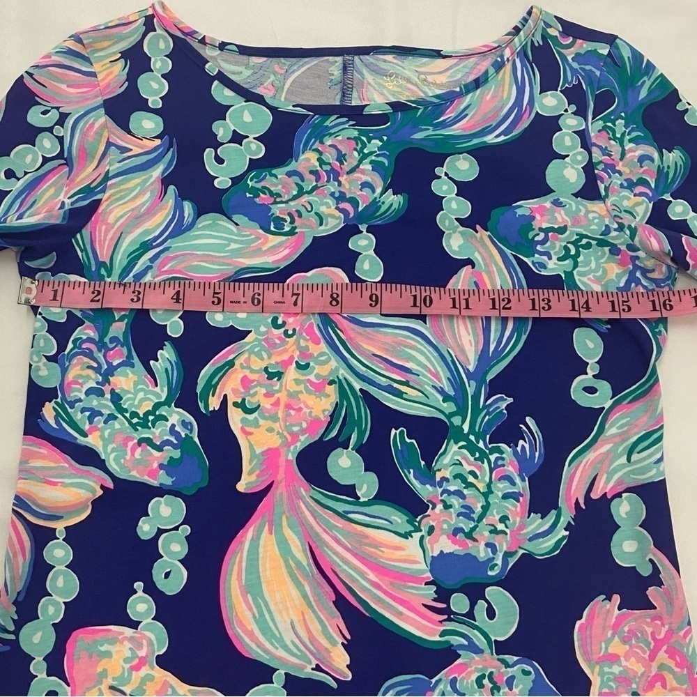 LILLY PULITZER Women's Marlowe Shift Mini Dress Sz XS Art-To-Wear Summer Picnic - Picture 8 of 13